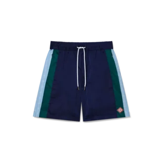 Pinstripe Laurel Track Shorts