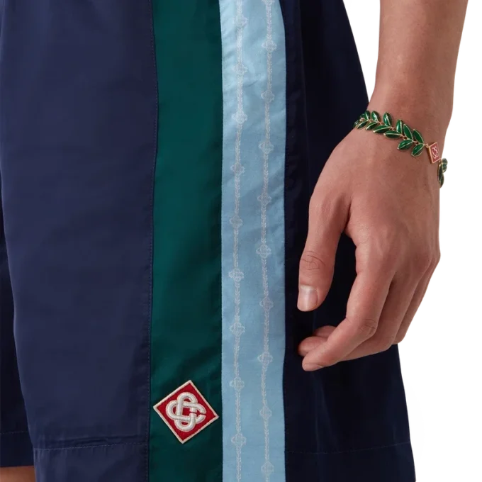 Pinstripe Laurel Track Shorts Pinstripe Laurel Track Shorts