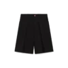 Plisserede skræddersyede shorts i uld