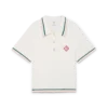 Polo-shirt i bomuldsbouclé Polo-shirt i bomuldsbouclé