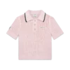 Polo-shirt i bomuldsmoulina