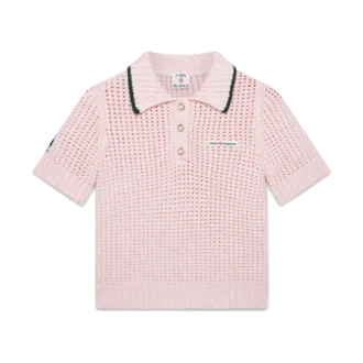 Polo-shirt i bomuldsmoulina