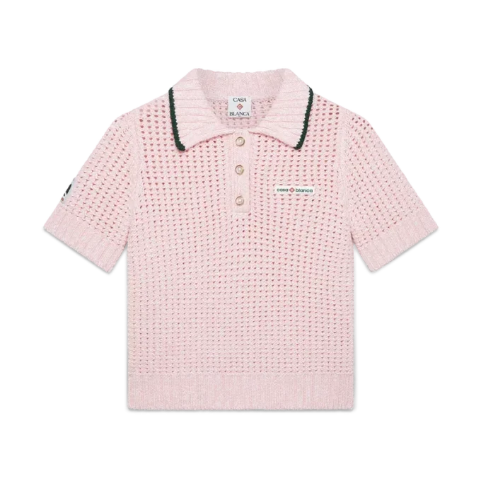 Polo-shirt i bomuldsmoulina