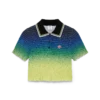 Polo-shirt med korte ærmer i farveovergang