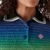 Polo-shirt med korte ærmer i farveovergang