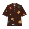 Poloshirt med hæklede motiver Poloshirt med hæklede motiver