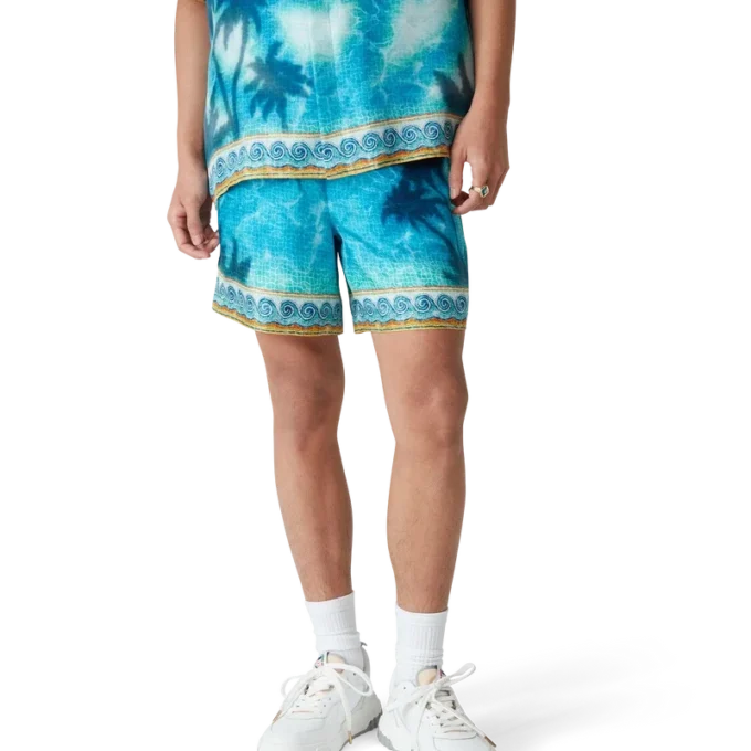 Poolside Emblem silke-Shorts