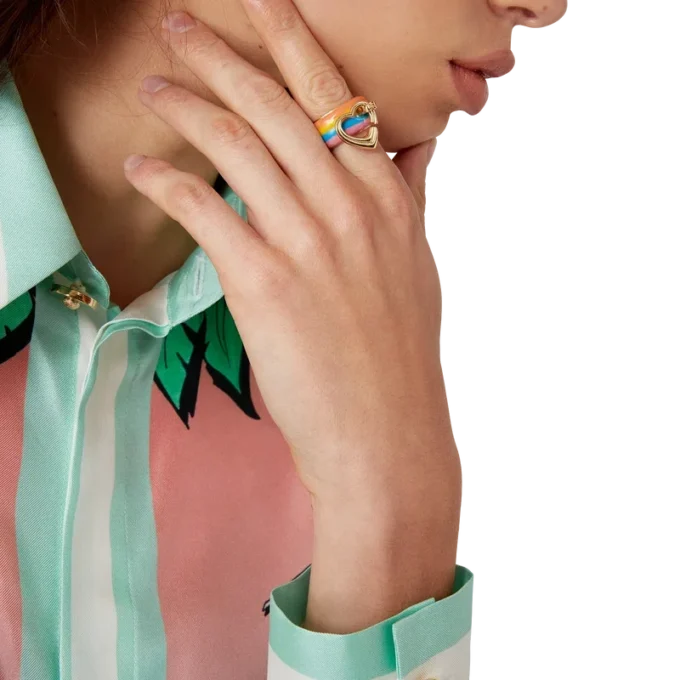 Rainbow Heart-ringen Rainbow Heart-ringen