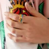 Rainbow Heart-ringen Rainbow Heart-ringen