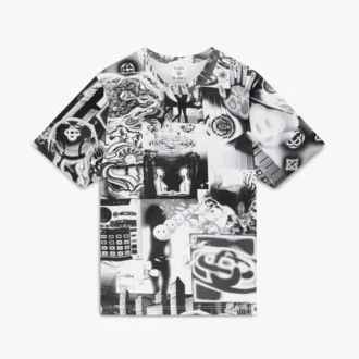 Rave Collage kortærmet mesh-T-shirt