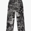 Rave Collage Straight Leg Jeans