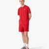 Røde sweatshorts med diamantlogo