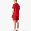 Røde sweatshorts med diamantlogo
