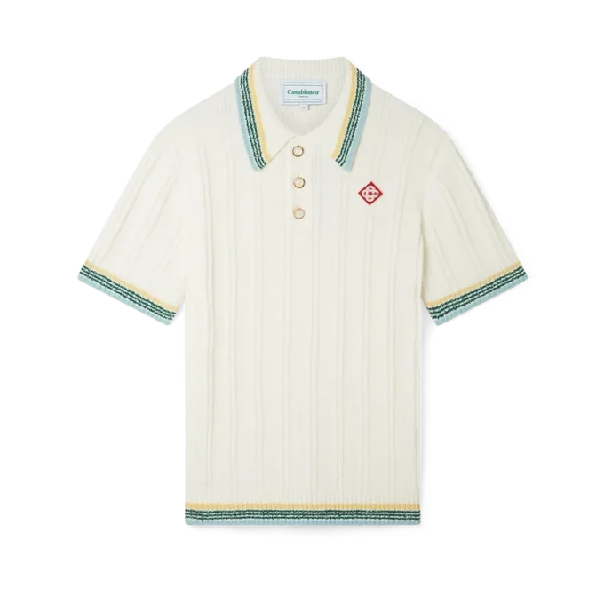 Rib Boucle-poloskjorte Rib Boucle-poloskjorte