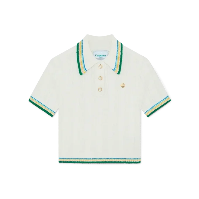 Rib Boucle-poloskjorte Rib Boucle-poloskjorte