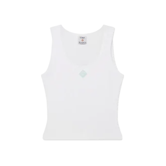 Ribbet jersey-tanktop