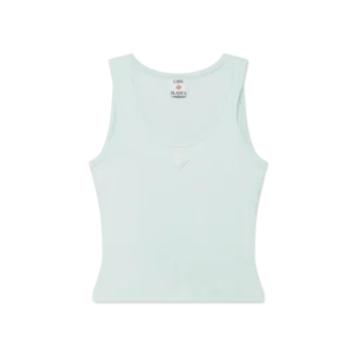 Ribbet jersey-tanktop