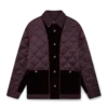Satin-quiltet jakke Satin-quiltet jakke