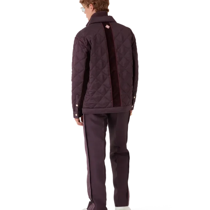 Satin-quiltet jakke Satin-quiltet jakke