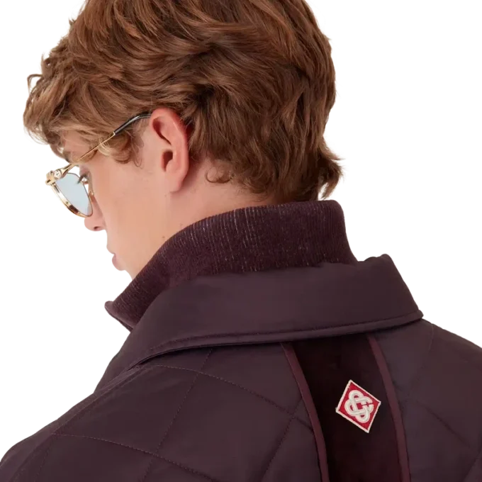 Satin-quiltet jakke Satin-quiltet jakke