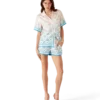 Silk Shorts med gradient-hjerte-monogram Silk Shorts med gradient-hjerte-monogram