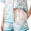 Silk Shorts med gradient-hjerte-monogram Silk Shorts med gradient-hjerte-monogram