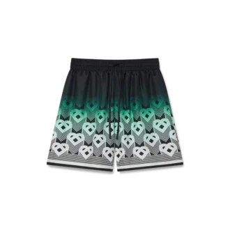 Silk Shorts med monogram i farveovergang Silk Shorts med monogram i farveovergang