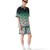 Silk Shorts med monogram i farveovergang Silk Shorts med monogram i farveovergang