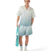 Silk Shorts med monogram i farveovergang Silk Shorts med monogram i farveovergang