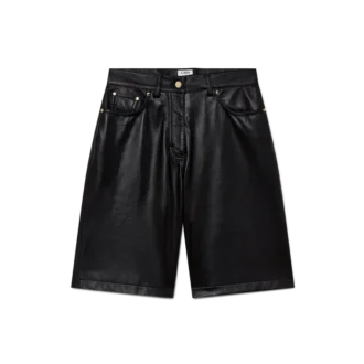 Skater-shorts i læder