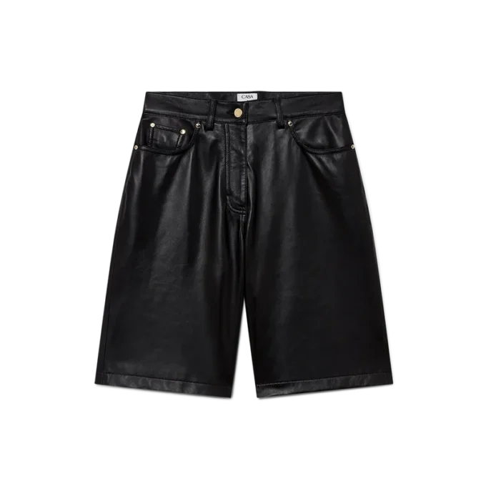 Skater-shorts i læder Skater-shorts i læder
