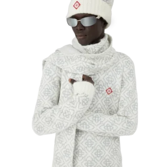 Ski Monogram Mohair-tørklæde