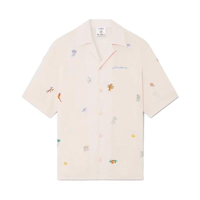 Skjorte med broderet motiv Skjorte med broderet motiv