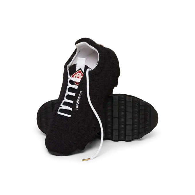 Sort Arch-sneaker i strik til mænd Sort Arch-sneaker i strik til mænd