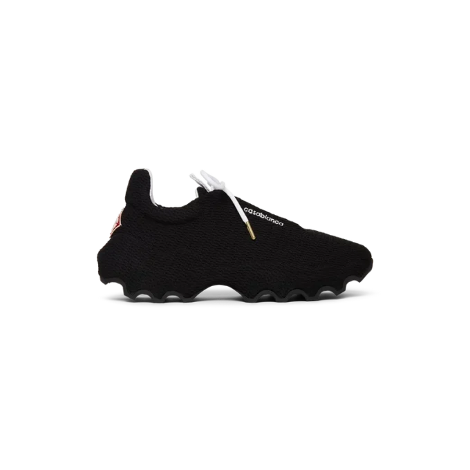 Sort Arch-sneaker i strik til mænd Sort Arch-sneaker i strik til mænd