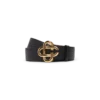 Sort bælte med CC-logo til mænd Sort bælte med CC-logo til mænd