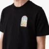 Sort kortærmet T-shirt med tennislandskab i Shorts-stil