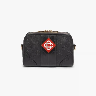 Sort monogram-crossbody-taske