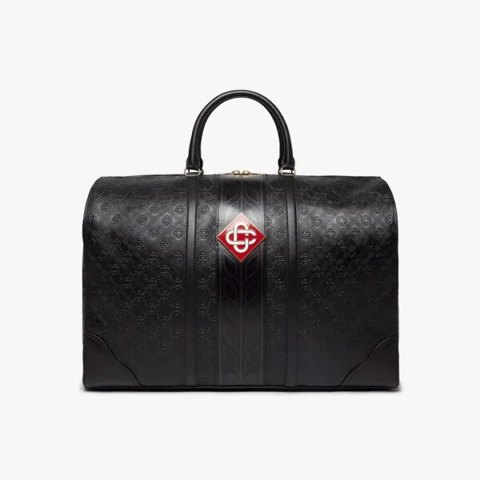 Sort Monogram Weekender-taske
