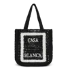 Sort raffia-taske Sort raffia-taske