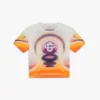Sporchid-printet mesh-T-shirt med korte ærmer til babyer