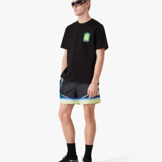 Sporchid sorte badebukser med print Sporchid sorte badebukser med print