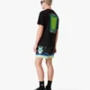 Sporchid sorte badebukser med print