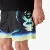 Sporchid sorte badebukser med print