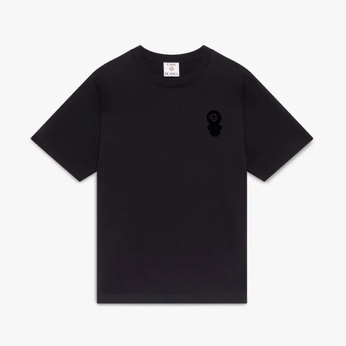 Squash-logo-flocket kortærmet T-shirt Squash-logo-flocket kortærmet T-shirt