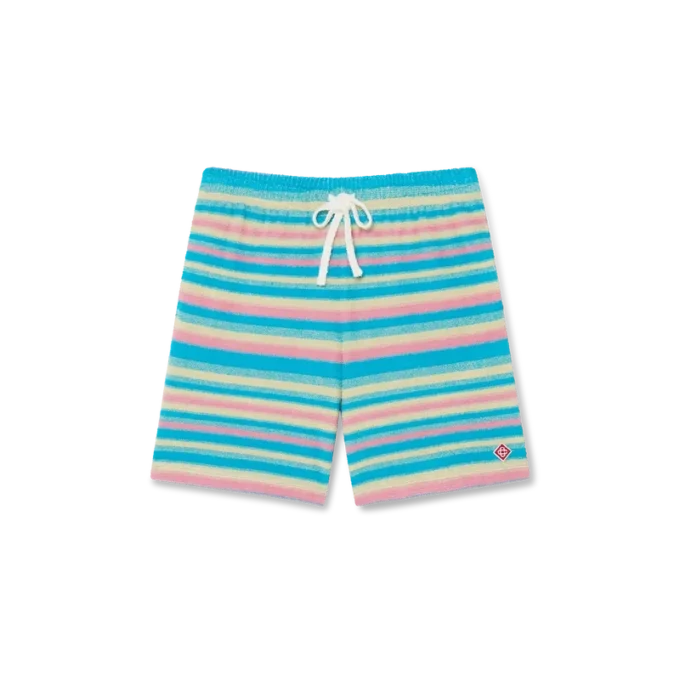 Stribede frotté-Shorts