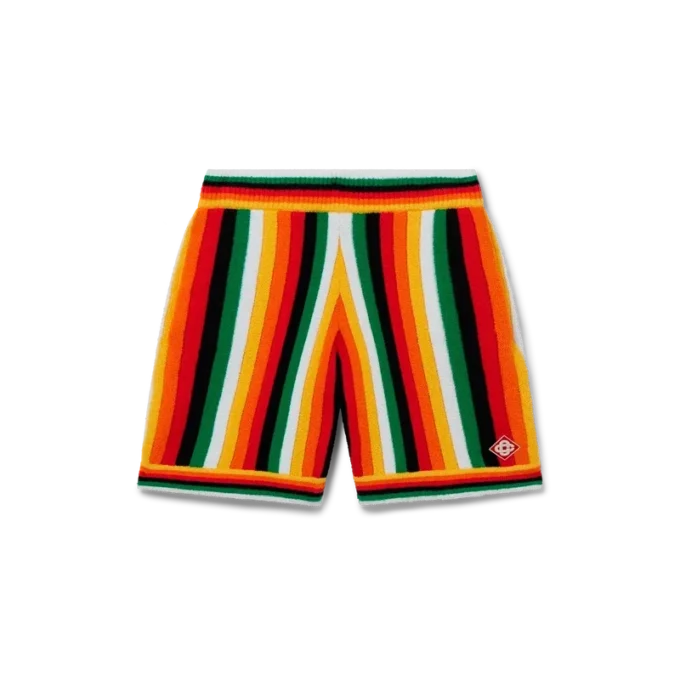 Stribede frotté-Shorts Stribede frotté-Shorts
