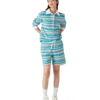 Stribede frotté-Shorts