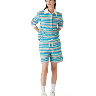 Stribede frotté-Shorts