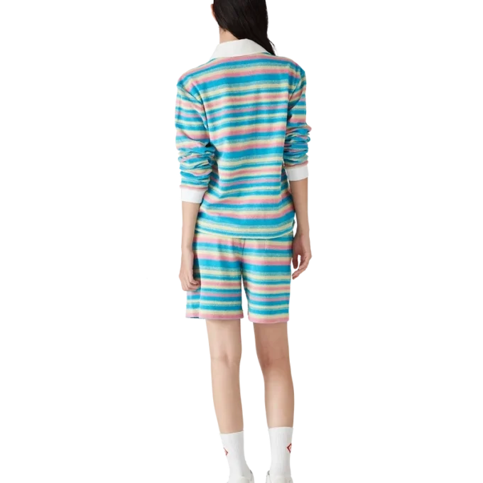 Stribede frotté-Shorts